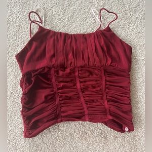 Princess Polly Red Crop top